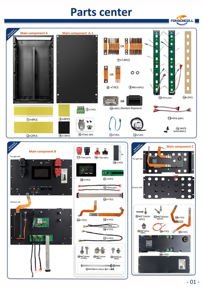 EU STOCK 48V 280ah/314AH DIY BOX with JK BMS (No cells)
