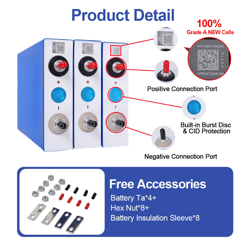 EU Deep Cycle 3.2V Lifepo4 EVE 105AH Free Shipping
