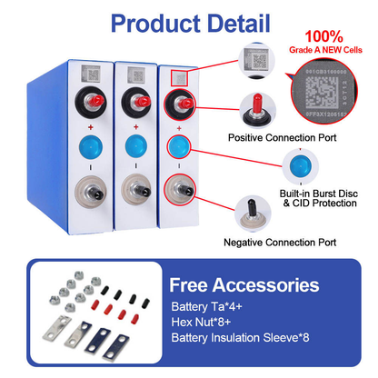 EU Deep Cycle 3.2V Lifepo4 EVE 105AH Free Shipping