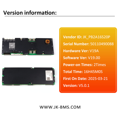 EU STOCK free Shipping V19 JK BMS: PB2A16S20P + 4.3 inch New LCD