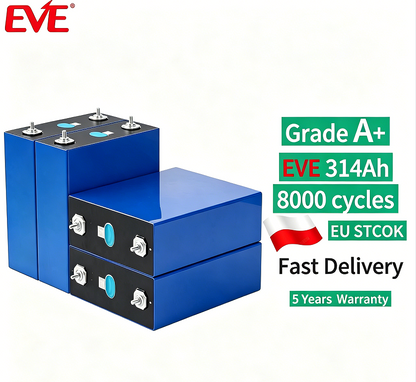 EVE MB31 314Ah LiFePO4 Battery Cells Grade A+ | EU Stock | Free Shipping | DDP
