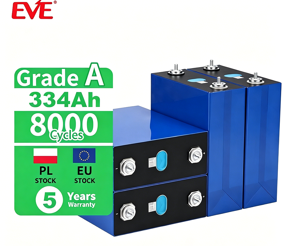 EVE LF334 334Ah LiFePO4 Battery Cells – Grade A | EU Stock | 8000+ Cycle Life