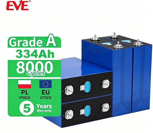 EU STOCK EVE LF334 334Ah LiFePO4 Battery Grade A Cells