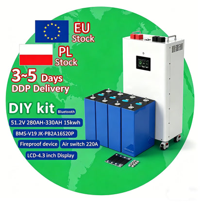 EU 48V DIY BOX + 16pcs EVE 334AH BUNDLE (Client assemble )